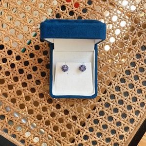 Birks Purple Stud Earrings